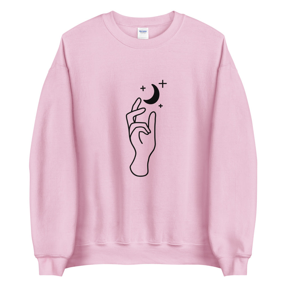 Reach the moon Sweatshirt by Eugenia - Grab that chance