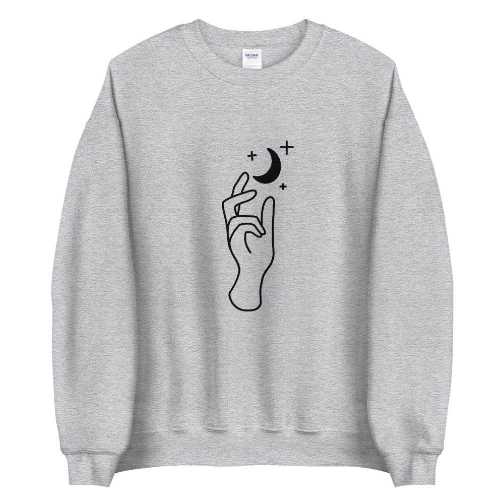 Reach the moon Sweatshirt by Eugenia - Grab that chance