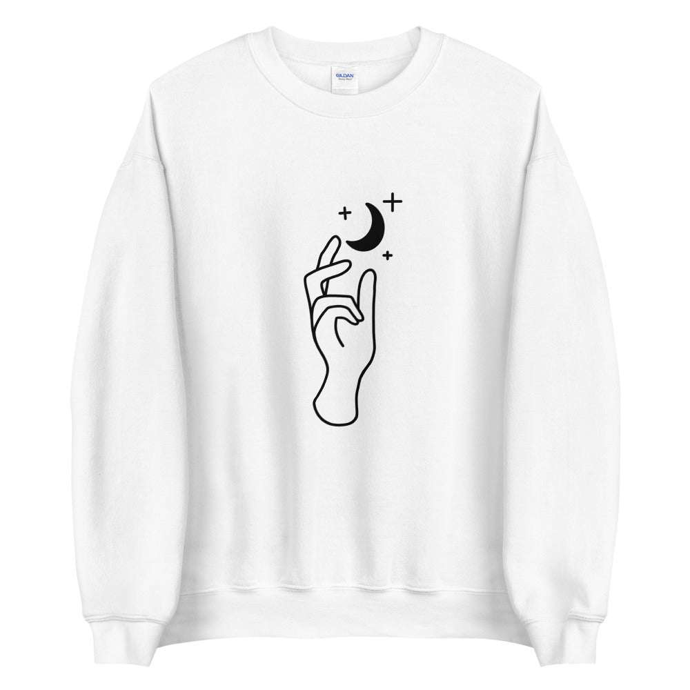 Reach the moon Sweatshirt by Eugenia - Grab that chance